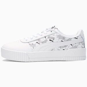 Puma Carina Hand Drawn Sneakers Jr. Brand New. Kids Size: 5y & 5.5y